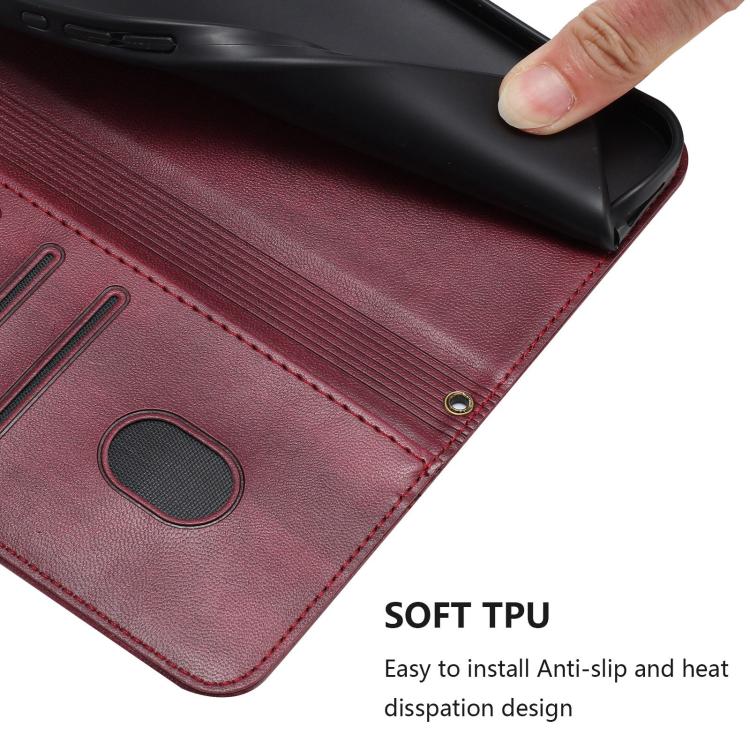 For Galaxy A36 5G Line Splicing Buckle Retro Leather Phone Case