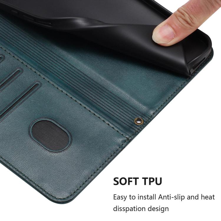 For Galaxy A17 5G Line Splicing Buckle Retro Leather Phone Case