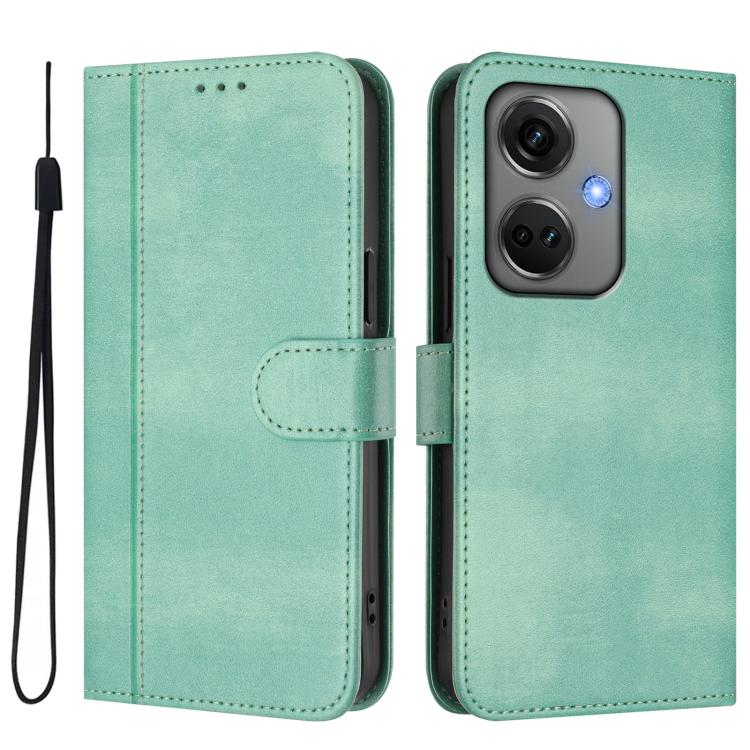 For OnePlus Nord CE 3 Line Splicing Buckle Retro Leather Phone Case