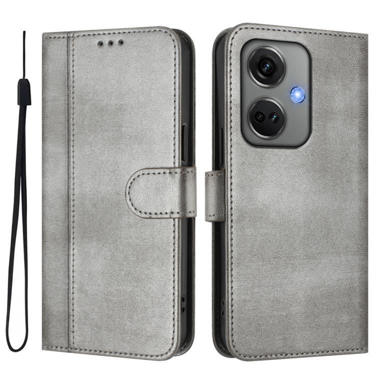 For OnePlus Nord CE 3 Line Splicing Buckle Retro Leather Phone Case