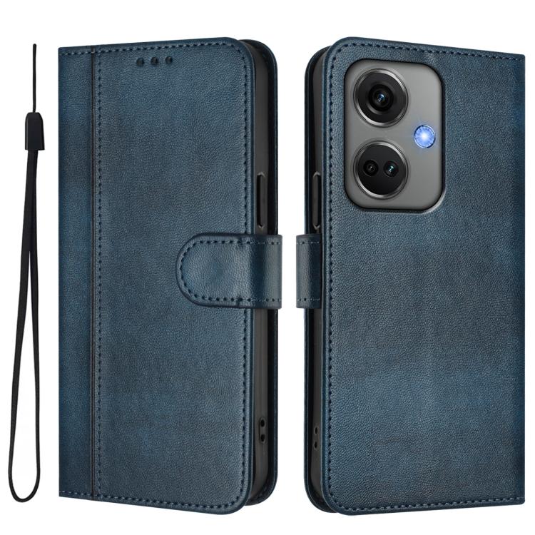 For OnePlus Nord CE 3 Line Splicing Buckle Retro Leather Phone Case