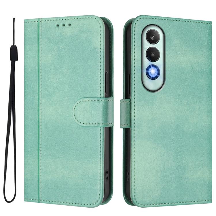 For OnePlus Nord CE4 Line Splicing Buckle Retro Leather Phone Case