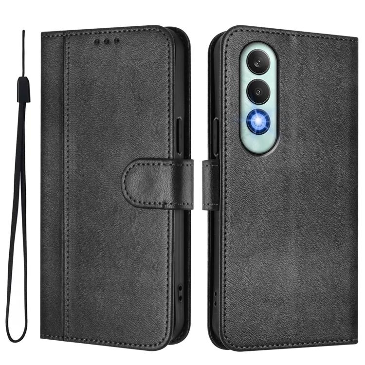 For OnePlus Nord CE4 Line Splicing Buckle Retro Leather Phone Case