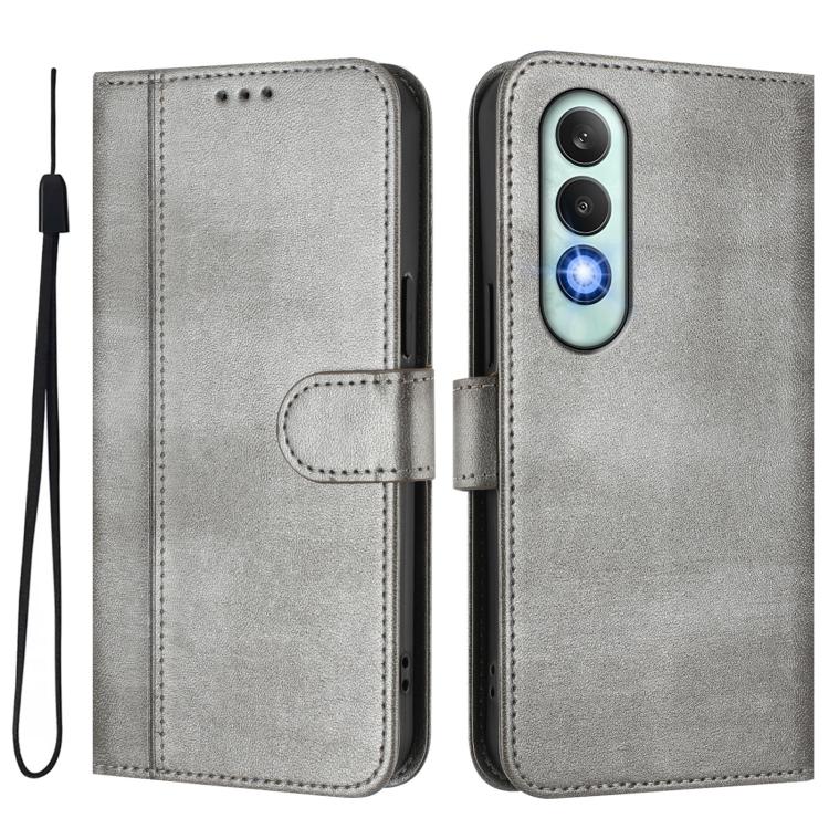 For OnePlus Nord CE4 Line Splicing Buckle Retro Leather Phone Case