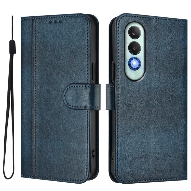 For OnePlus Nord CE4 Line Splicing Buckle Retro Leather Phone Case