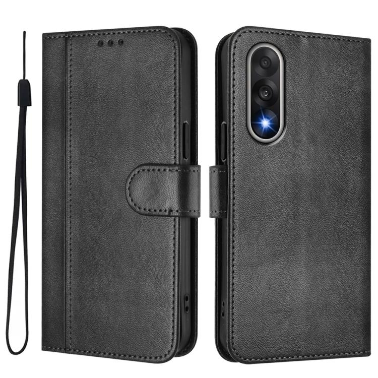 For OnePlus Ace 5 Ultra Line Splicing Buckle Retro Leather Phone Case