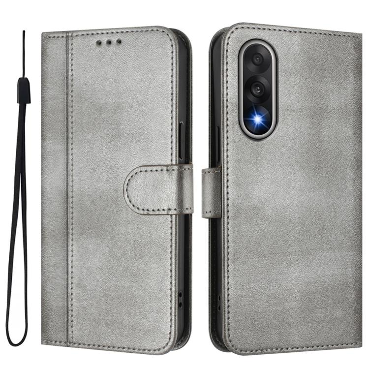 For OnePlus Ace 5 Ultra Line Splicing Buckle Retro Leather Phone Case