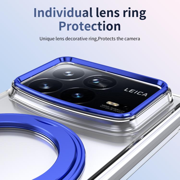 For Xiaomi Mix Fold 4 Integrated Ice-feel High-transparency 360-Degree Rotating Stand MagSafe Folding Phone Case