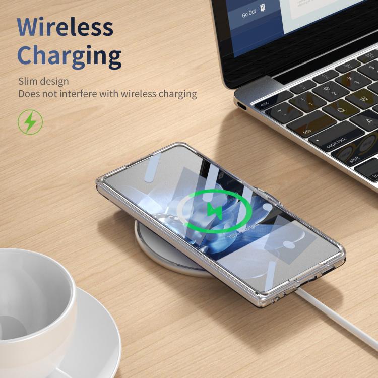 For Xiaomi Mix Fold 4 Integrated Ice-feel High-transparency 360-Degree Rotating Stand MagSafe Folding Phone Case