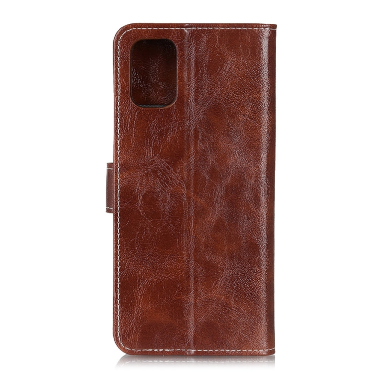 For Samsung Galaxy M51 (Side Fingerprint Version) Retro Crazy Horse Texture Horizontal Flip Leather Case with Holder & Card Slots & Photo Frame & Wallet