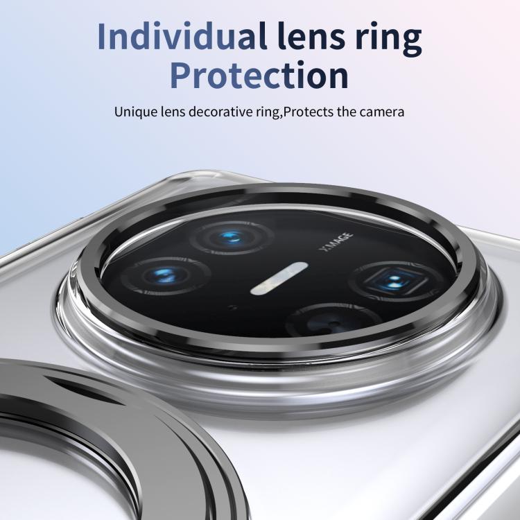 For Huawei Mate X5 Integrated Ice-feel High-transparency 360-Degree Rotating Stand MagSafe Folding Phone Case