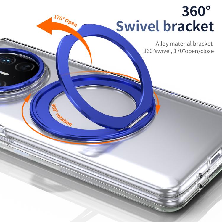 For Huawei Mate X5 Integrated Ice-feel High-transparency 360-Degree Rotating Stand MagSafe Folding Phone Case