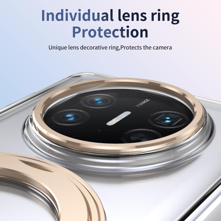 For Huawei Mate X5 Integrated Ice-feel High-transparency 360-Degree Rotating Stand MagSafe Folding Phone Case