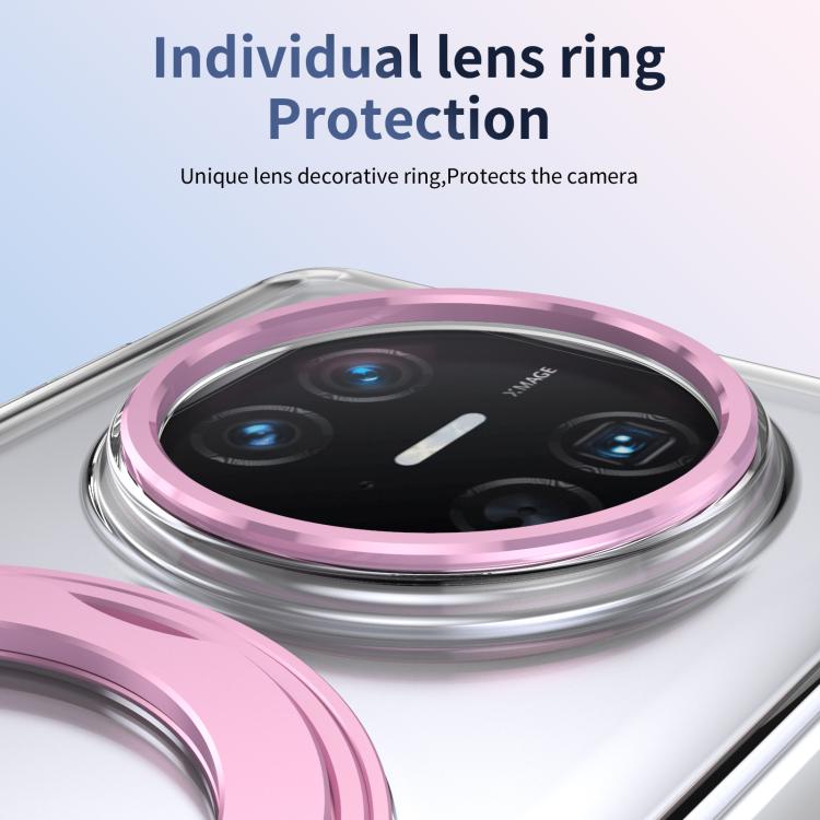 For Huawei Mate X5 Integrated Ice-feel High-transparency 360-Degree Rotating Stand MagSafe Folding Phone Case