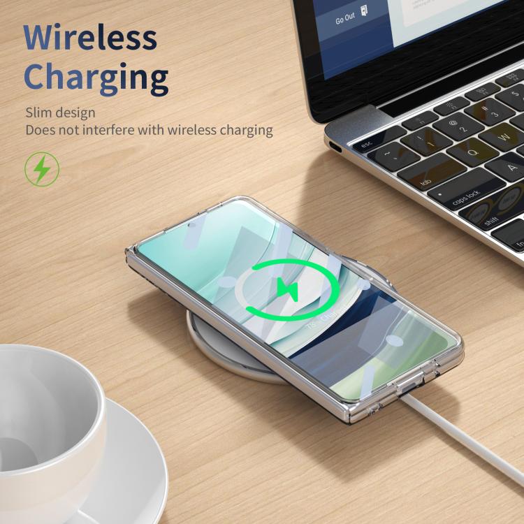 For Huawei Mate X5 Integrated Ice-feel High-transparency 360-Degree Rotating Stand MagSafe Folding Phone Case