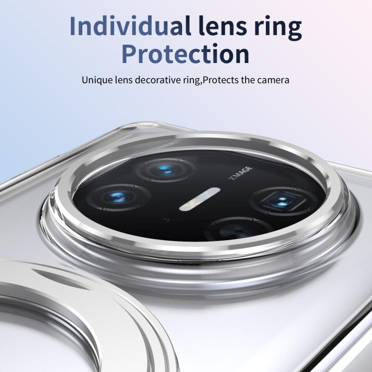For Huawei Mate X5 Integrated Ice-feel High-transparency 360-Degree Rotating Stand MagSafe Folding Phone Case