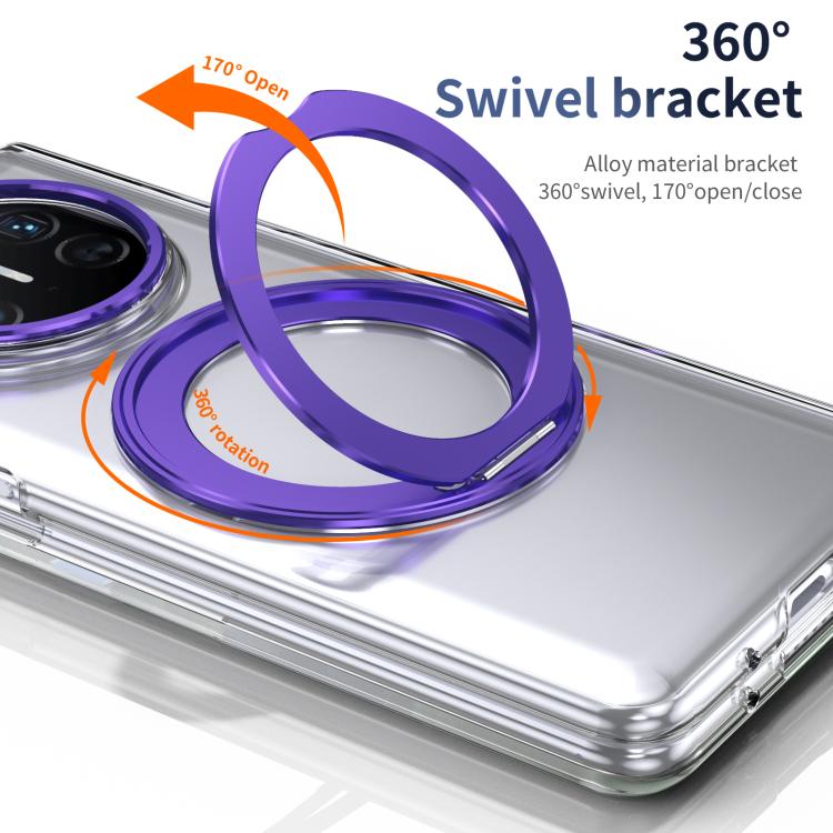 For Huawei Mate X5 Integrated Ice-feel High-transparency 360-Degree Rotating Stand MagSafe Folding Phone Case