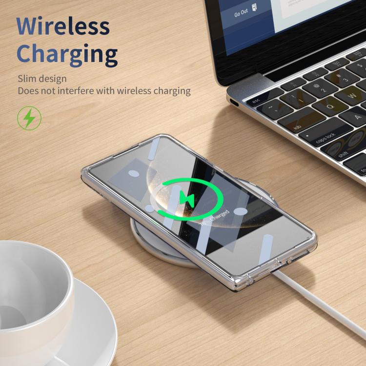For Huawei Mate X6 Integrated Ice-feel High-transparency 360-Degree Rotating Stand MagSafe Folding Phone Case