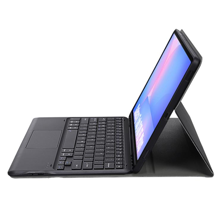 For Samsung Galaxy Tab S10 FE+ A820B-A Touch Pad Detachable Bluetooth Keyboard Leather Tablet Case