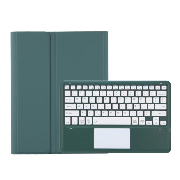 For Samsung Galaxy Tab S10 FE+ A820B-A Touch Pad Detachable Bluetooth Keyboard Leather Tablet Case