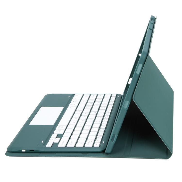 For Samsung Galaxy Tab S10 FE+ A820B-A Touch Pad Detachable Bluetooth Keyboard Leather Tablet Case