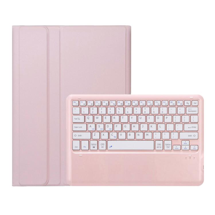 For Samsung Galaxy Tab S10 FE+ A820B Pen Slot Detachable Bluetooth Keyboard Leather Tablet Case