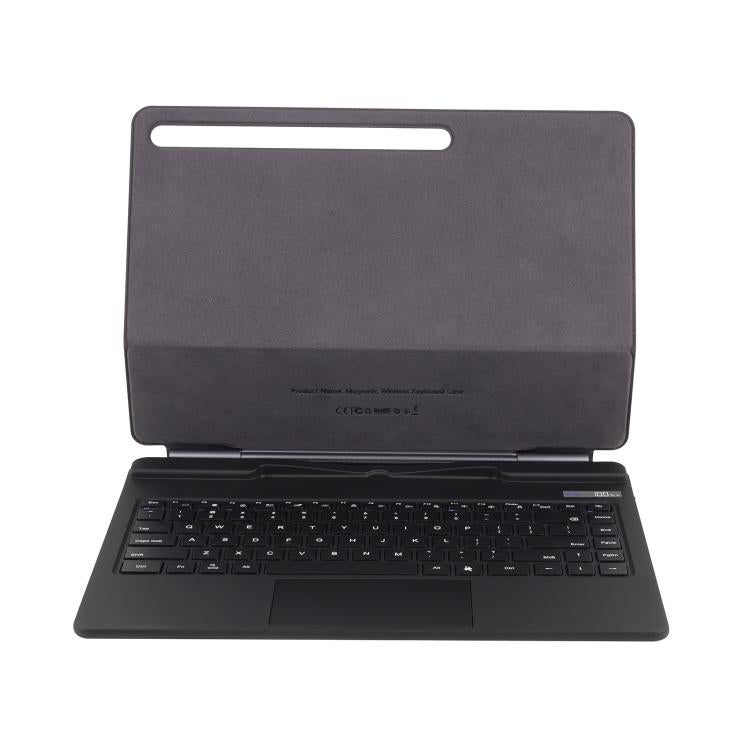 For Samsung Galaxy Tab S10 Ultra / S9 Ultra / S8 Ultra P910 Magnetic Bluetooth Keyboard Leather Tablet Case - Black