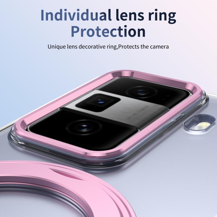 For Honor Magic Vs3 Integrated Ice-feel High-transparency 360-Degree Rotating Stand MagSafe Folding Phone Case