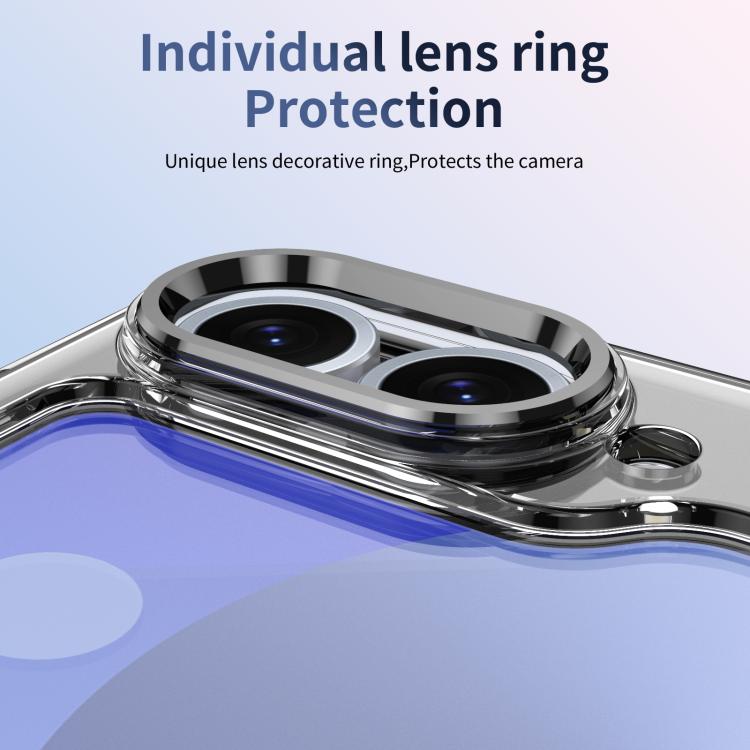For Samsung Galaxy Z Flip7 FE / Flip6 Integrated Ice-feel High-transparency 360-Degree Rotating Stand MagSafe Folding Phone Case