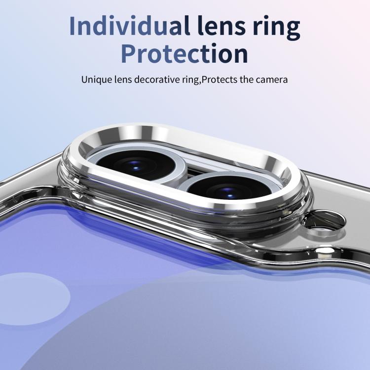 For Samsung Galaxy Z Flip7 FE / Flip6 Integrated Ice-feel High-transparency 360-Degree Rotating Stand MagSafe Folding Phone Case