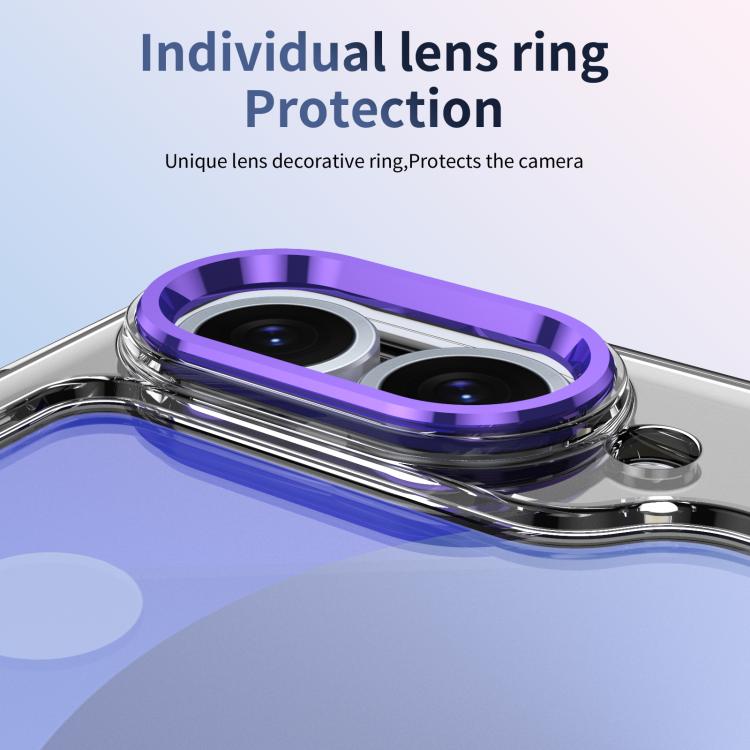 For Samsung Galaxy Z Flip7 FE / Flip6 Integrated Ice-feel High-transparency 360-Degree Rotating Stand MagSafe Folding Phone Case