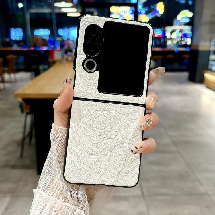 For ZTE nubia Flip2 Impression Camellia Pattern Protective Phone Case