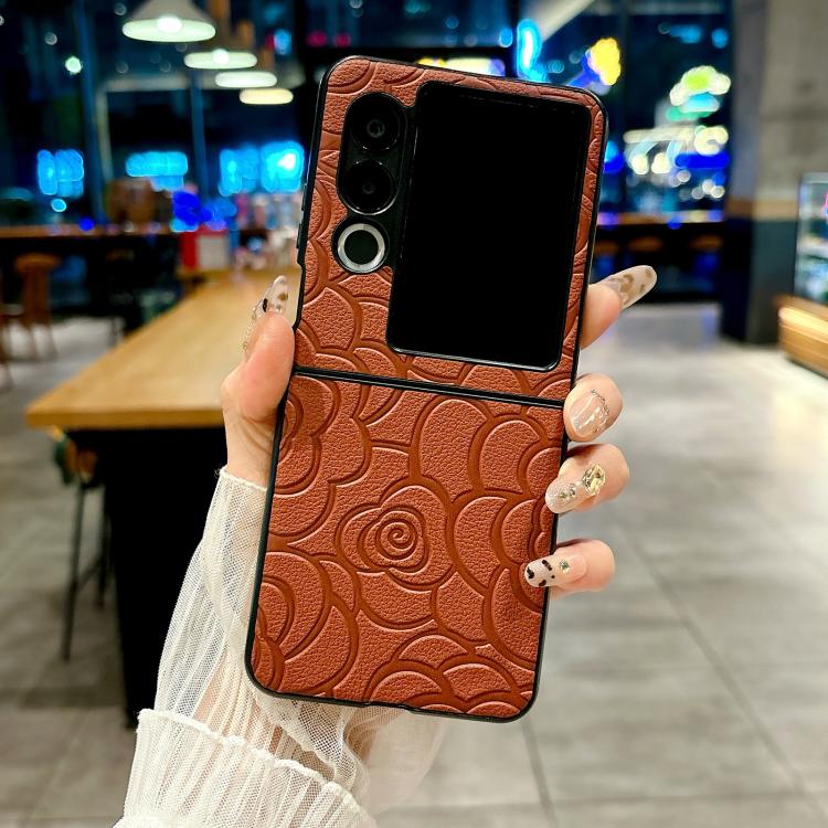 For ZTE nubia Flip2 Impression Camellia Pattern Protective Phone Case