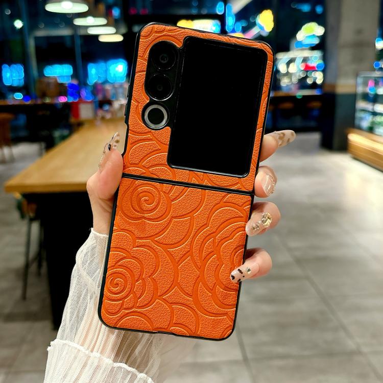 For ZTE nubia Flip2 Impression Camellia Pattern Protective Phone Case