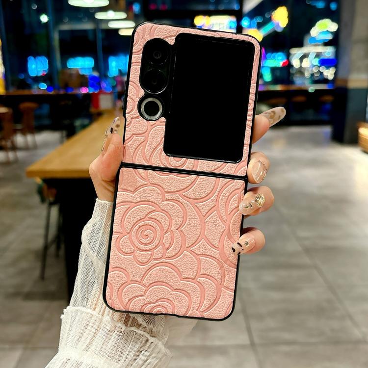 For ZTE nubia Flip2 Impression Camellia Pattern Protective Phone Case