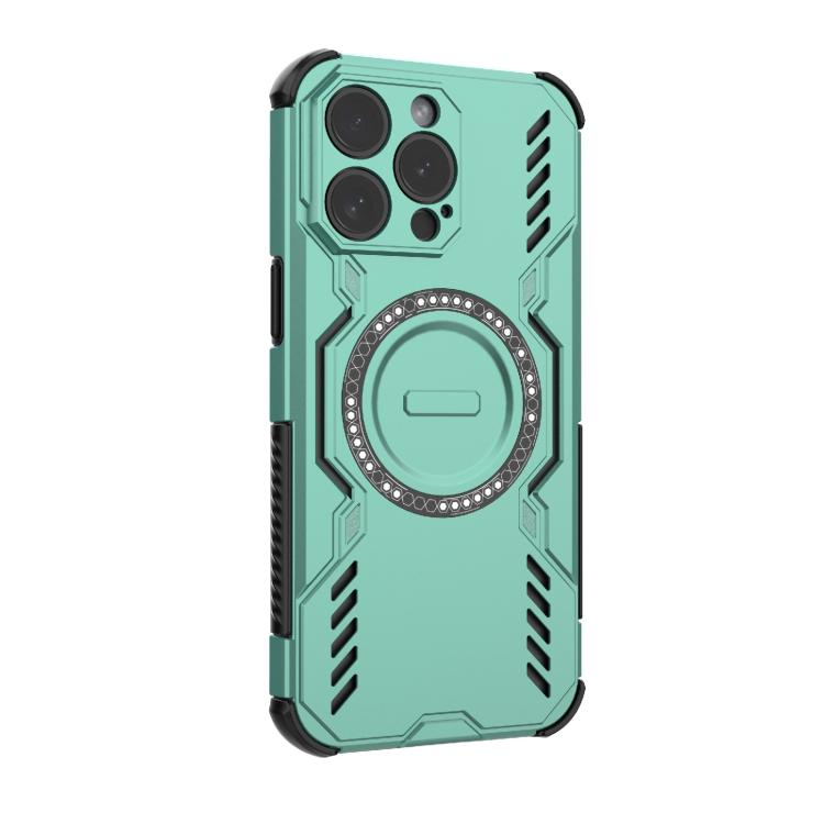 For iPhone 15 Pro Max Butterfly Armor MagSafe Magnetic Ring Shockproof Phone Case