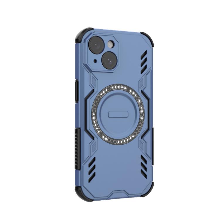 For iPhone 15 Butterfly Armor MagSafe Magnetic Ring Shockproof Phone Case