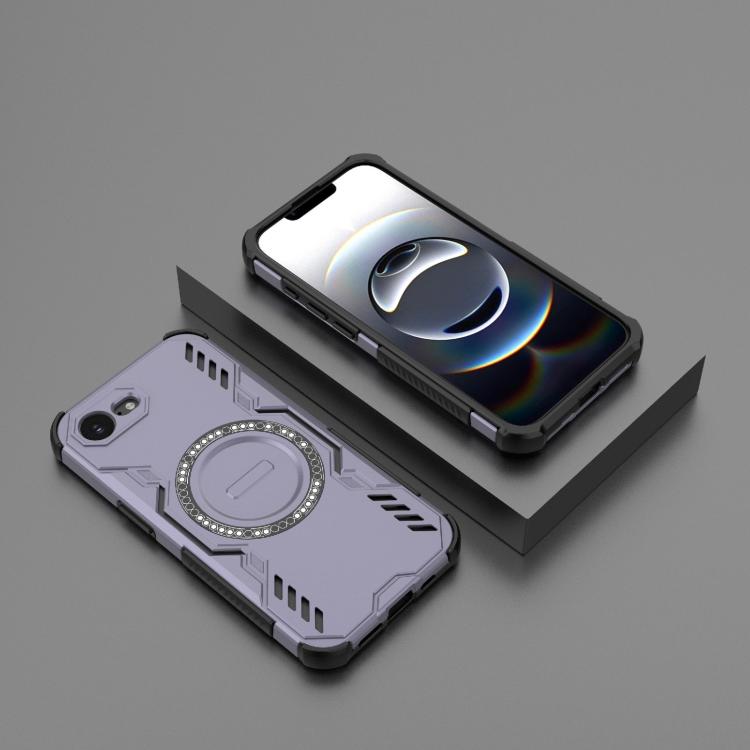 For iPhone 17e / 16e Butterfly Armor MagSafe Magnetic Ring Shockproof Phone Case