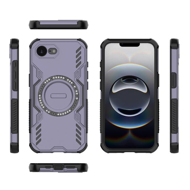 For iPhone 17e / 16e Butterfly Armor MagSafe Magnetic Ring Shockproof Phone Case