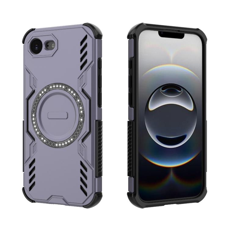 For iPhone 17e / 16e Butterfly Armor MagSafe Magnetic Ring Shockproof Phone Case