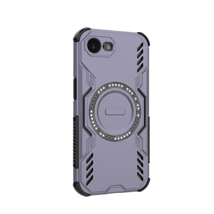 For iPhone 17e / 16e Butterfly Armor MagSafe Magnetic Ring Shockproof Phone Case
