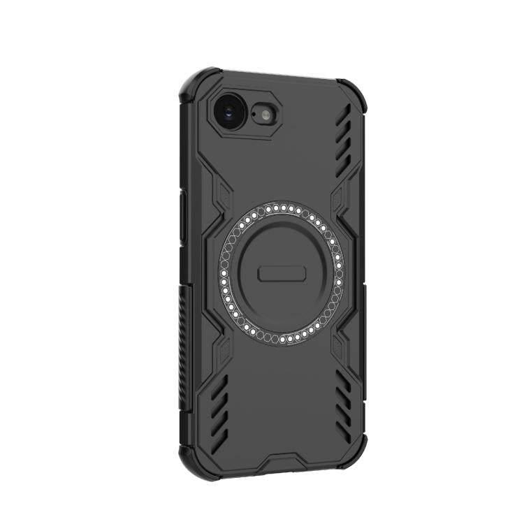 For iPhone 17e / 16e Butterfly Armor MagSafe Magnetic Ring Shockproof Phone Case