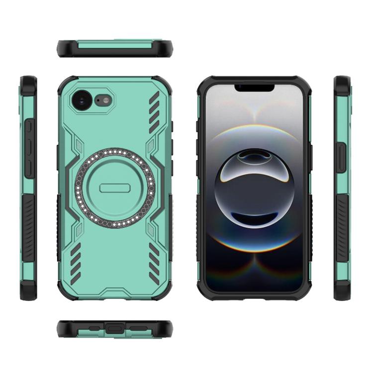 For iPhone 17e / 16e Butterfly Armor MagSafe Magnetic Ring Shockproof Phone Case