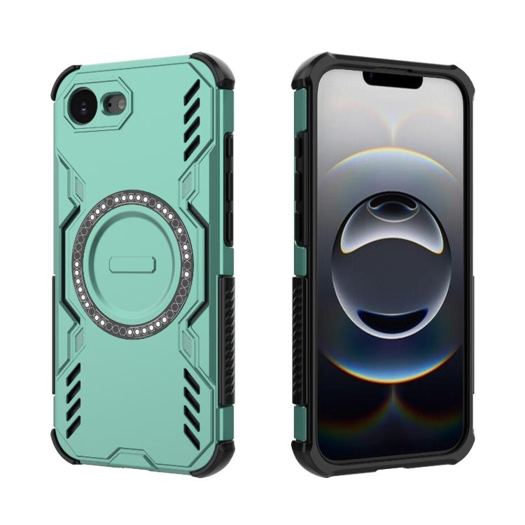 For iPhone 17e / 16e Butterfly Armor MagSafe Magnetic Ring Shockproof Phone Case