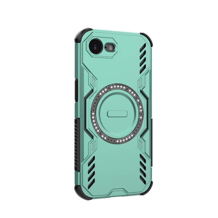 For iPhone 17e / 16e Butterfly Armor MagSafe Magnetic Ring Shockproof Phone Case