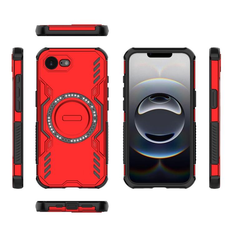 For iPhone 17e / 16e Butterfly Armor MagSafe Magnetic Ring Shockproof Phone Case