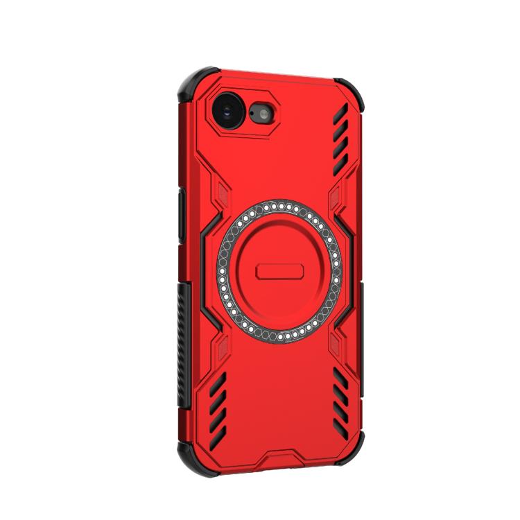For iPhone 17e / 16e Butterfly Armor MagSafe Magnetic Ring Shockproof Phone Case