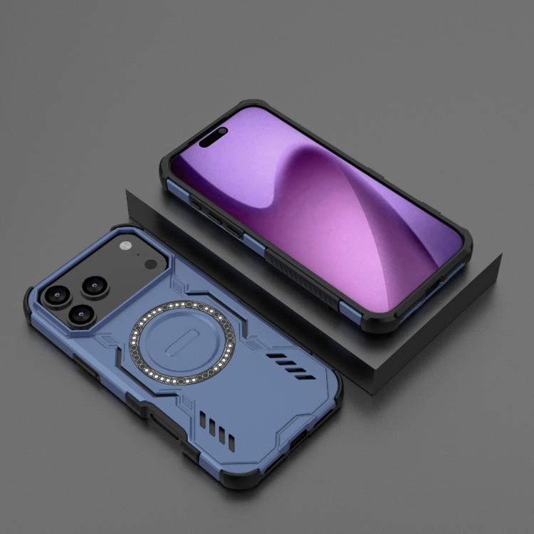 For iPhone 17 Pro Max Butterfly Armor MagSafe Magnetic Ring Shockproof Phone Case