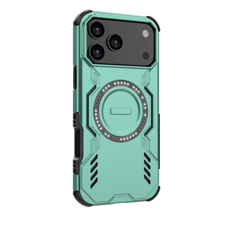 For iPhone 17 Pro Max Butterfly Armor MagSafe Magnetic Ring Shockproof Phone Case