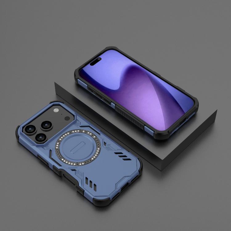 For iPhone 17 Pro Butterfly Armor MagSafe Magnetic Ring Shockproof Phone Case